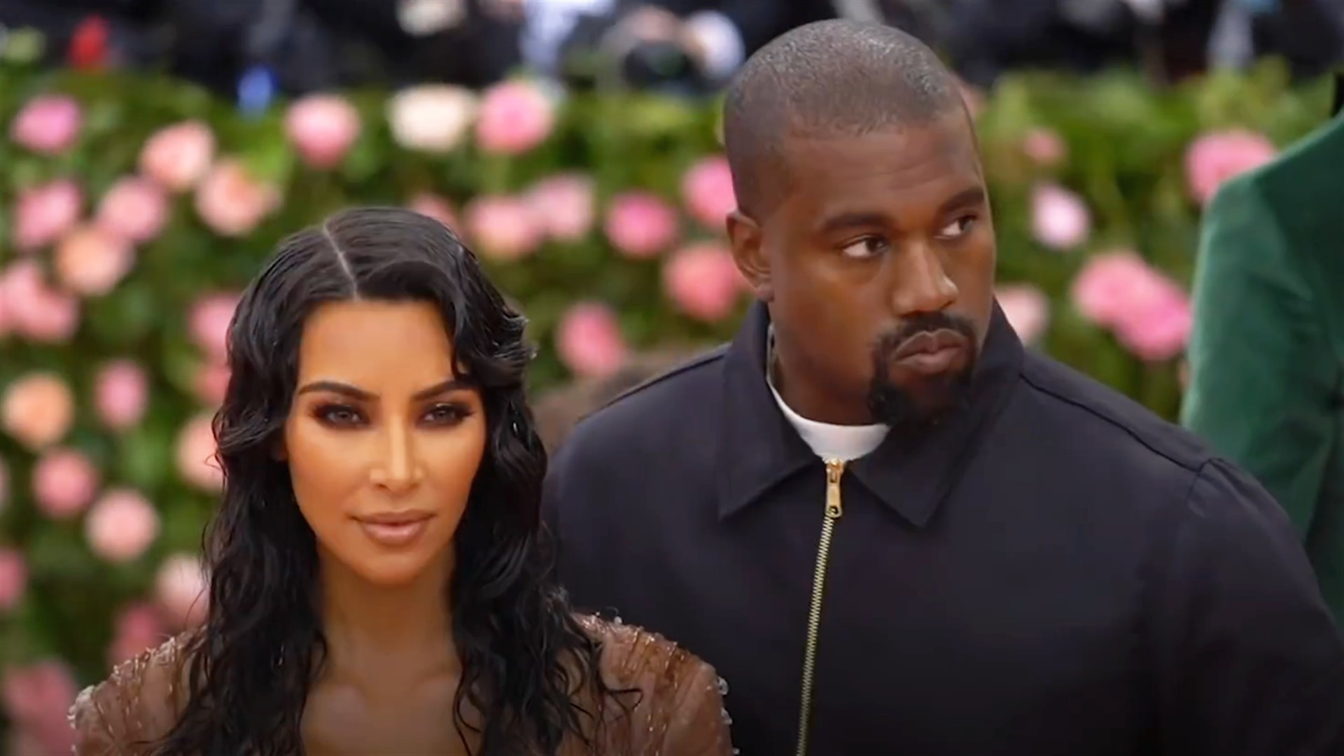 Kim Kardashian at the Met Gala in couture dress