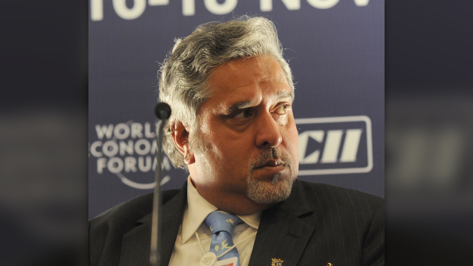 Vijay Mallya photographed with colleague