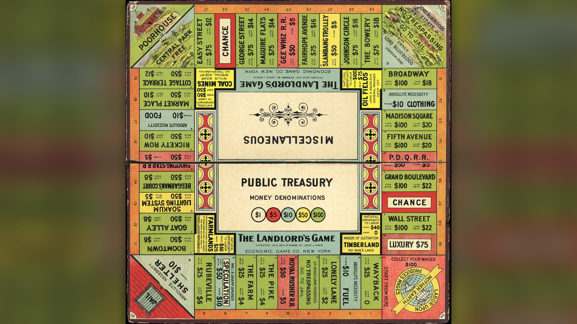 16. Monopoly (The Landlord's Game) — Elizabeth Magie