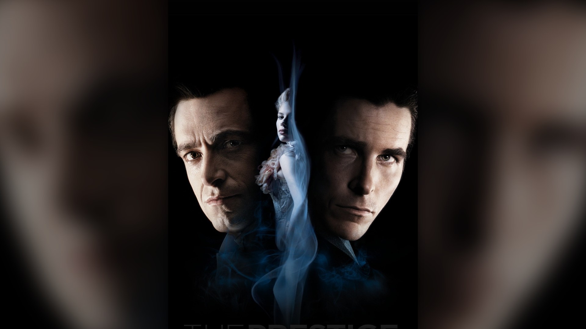 Hugh Jackman and Christian Bale performing competing stage illusions in The Prestige.