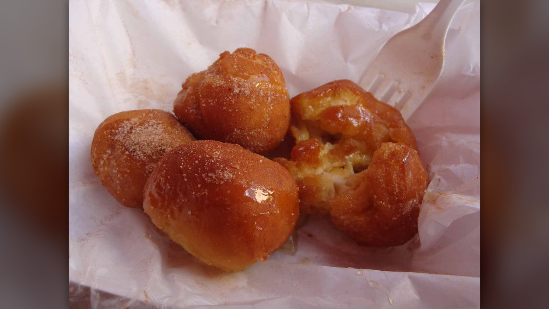 Deep-fried butter served at the State Fair of Texas.