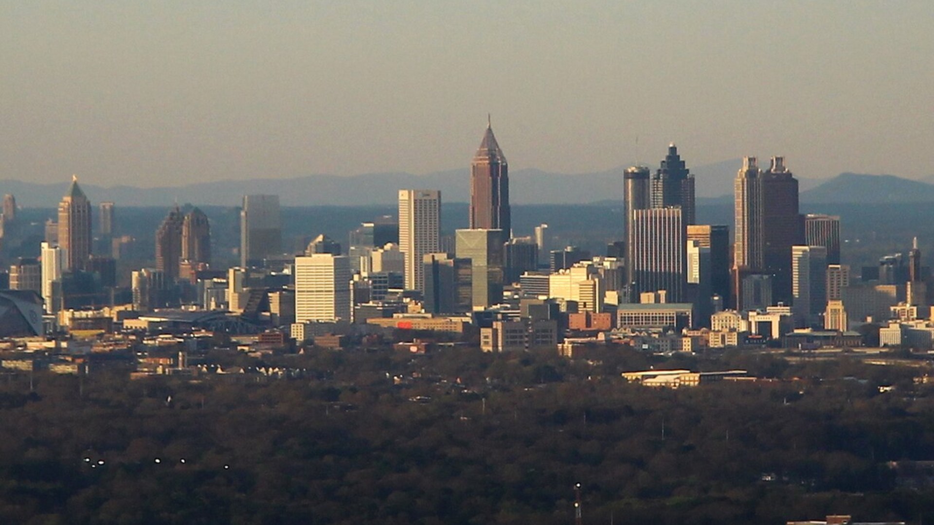 Downtown Atlanta Georgia city skyline.