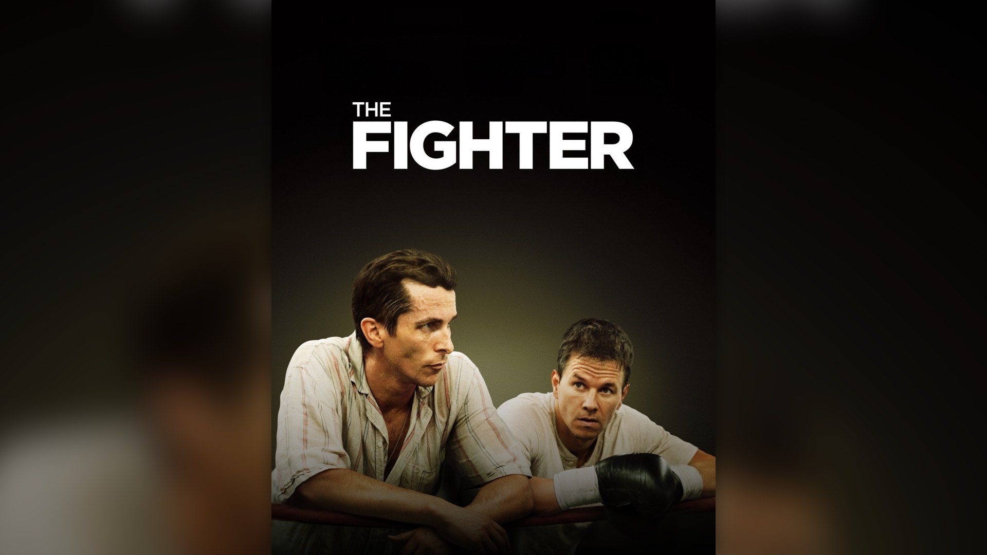 Christian Bale and Mark Wahlberg inside the Lowell boxing gym in The Fighter.