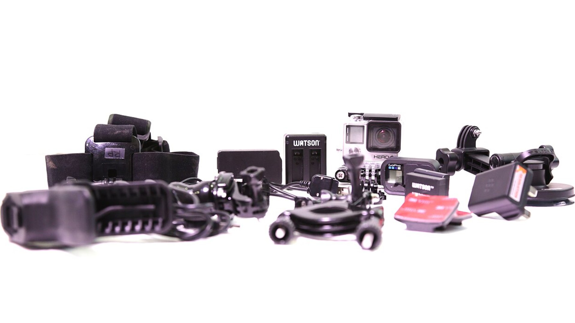 GoPro HERO 4 Black compact 4K action camera.