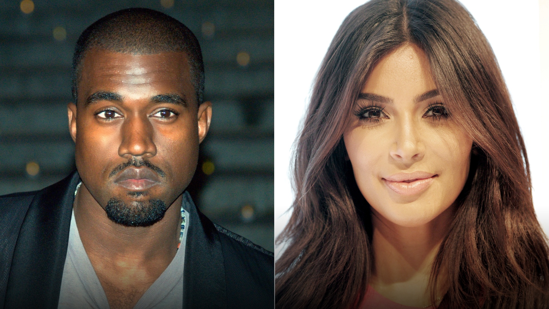 Kanye West and Kim Kardashian