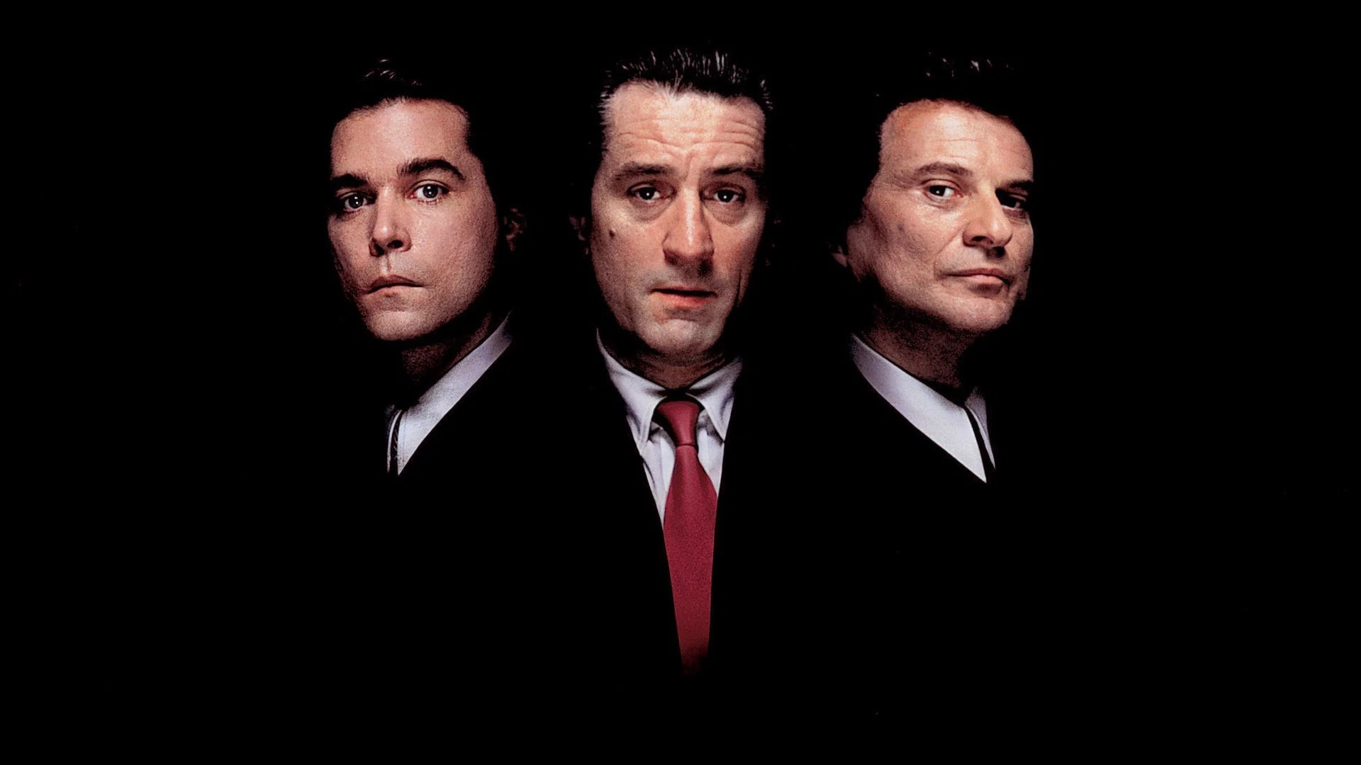 Henry Hill, Jimmy Conway, and Tommy DeVito sit together in an Italian restaurant in Goodfellas.