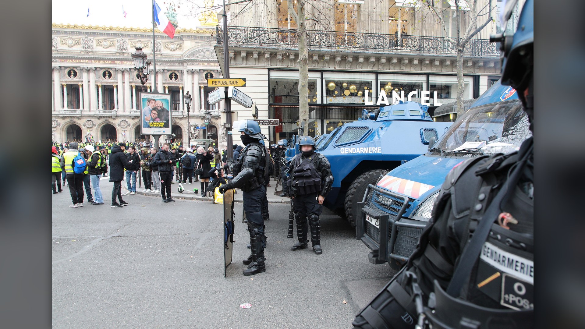11. Police Deploy Military-Grade Armored Vehicles On Paris Streets