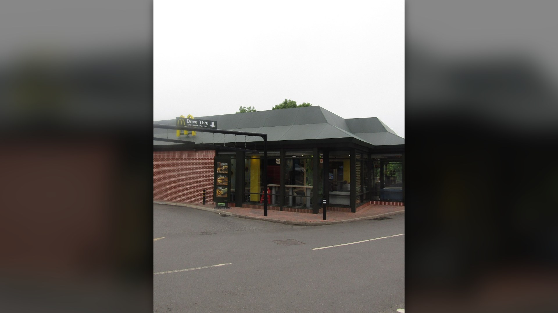Drive-through lane and order window