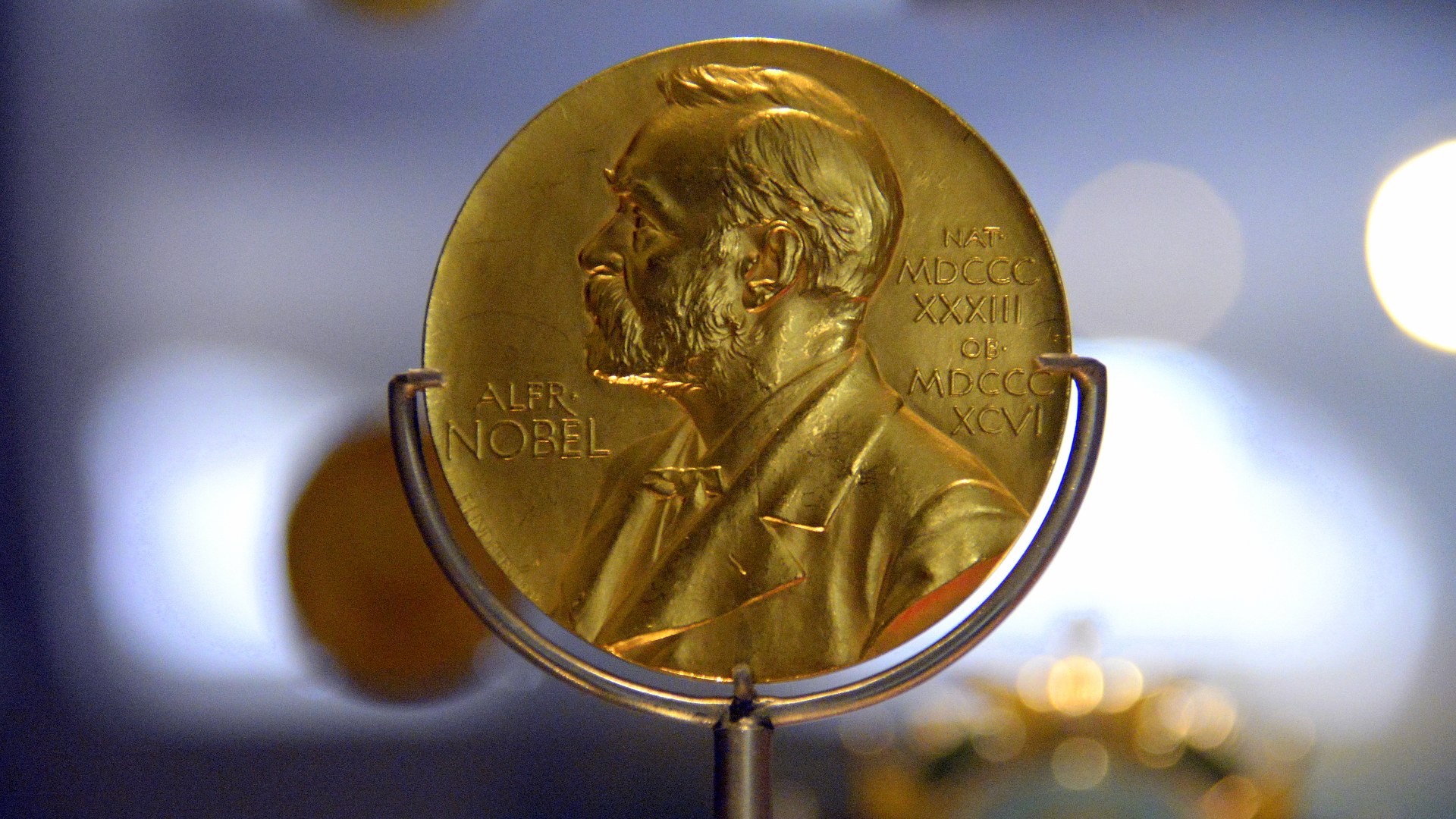 1945 Nobel Prize in Physiology or Medicine medal awarded to Sir Alexander Fleming for the discovery of penicillin, National Museum of Scotland