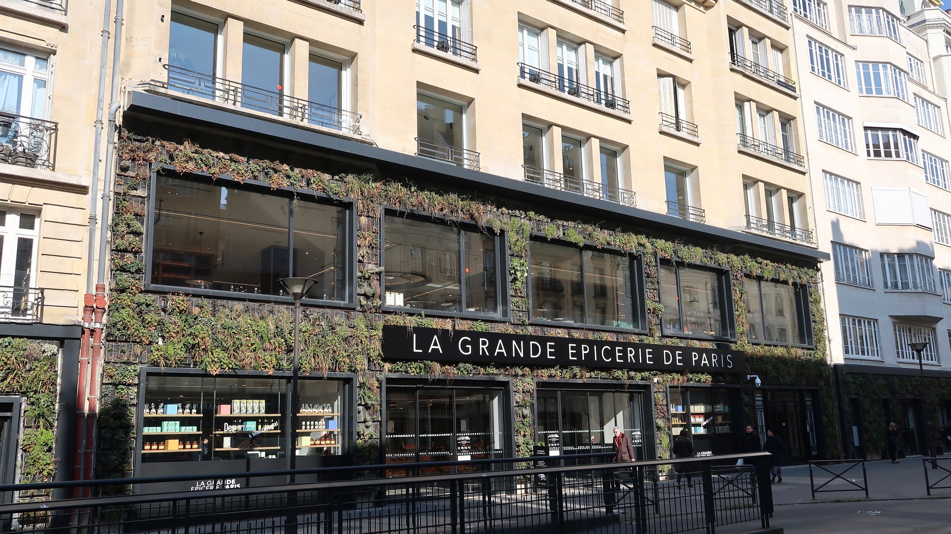 Exterior storefront of La Grande Épicerie de Paris