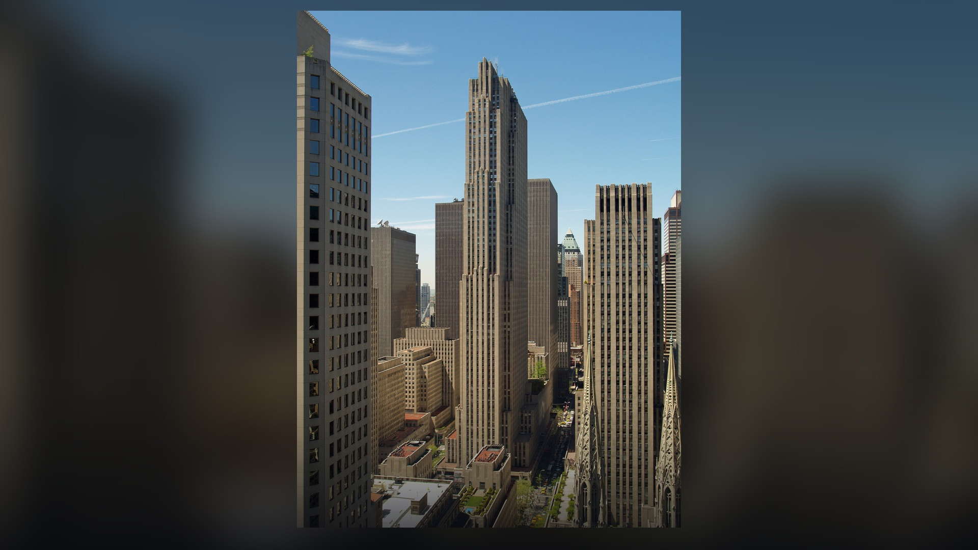 30 Rockefeller Plaza skyscraper in Manhattan, headquarters of NBCUniversal