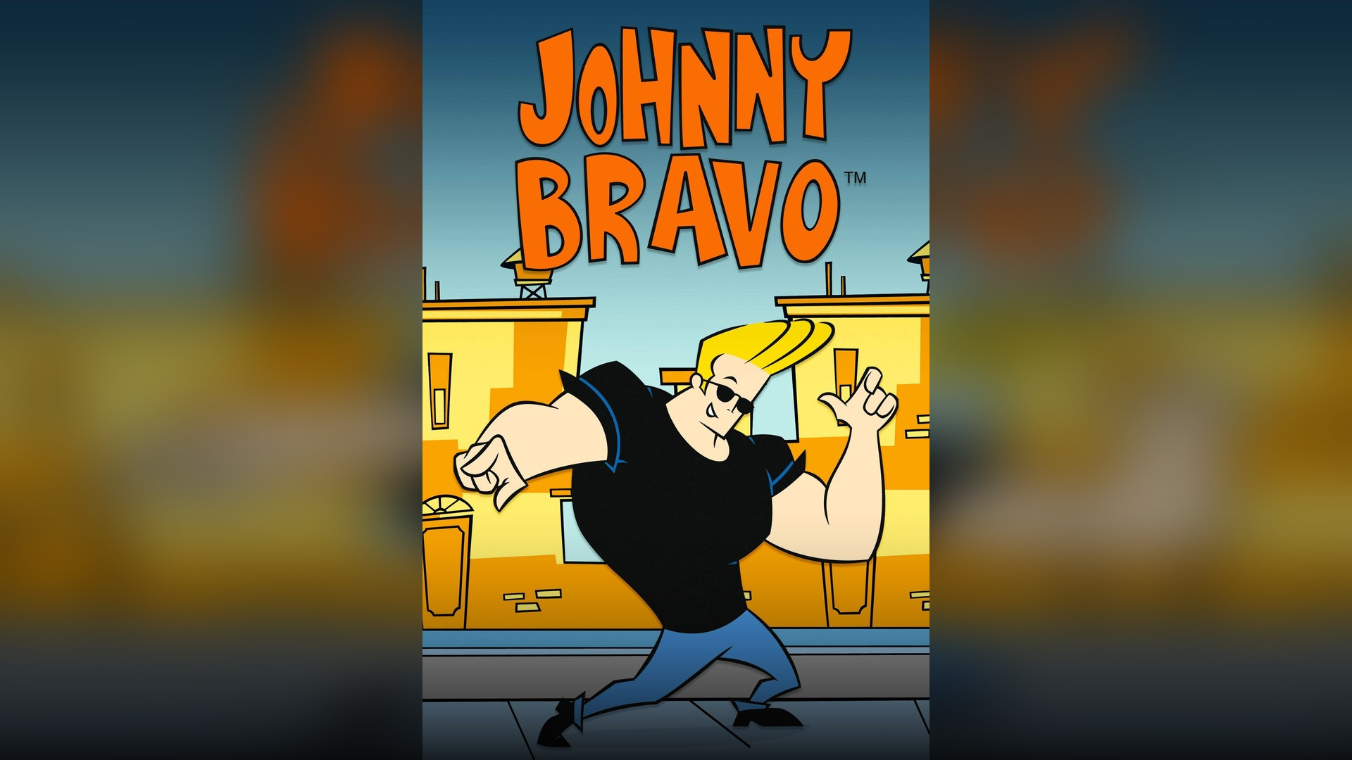 Original animation artwork for Johnny Bravo celebrating iconic cartoon history.