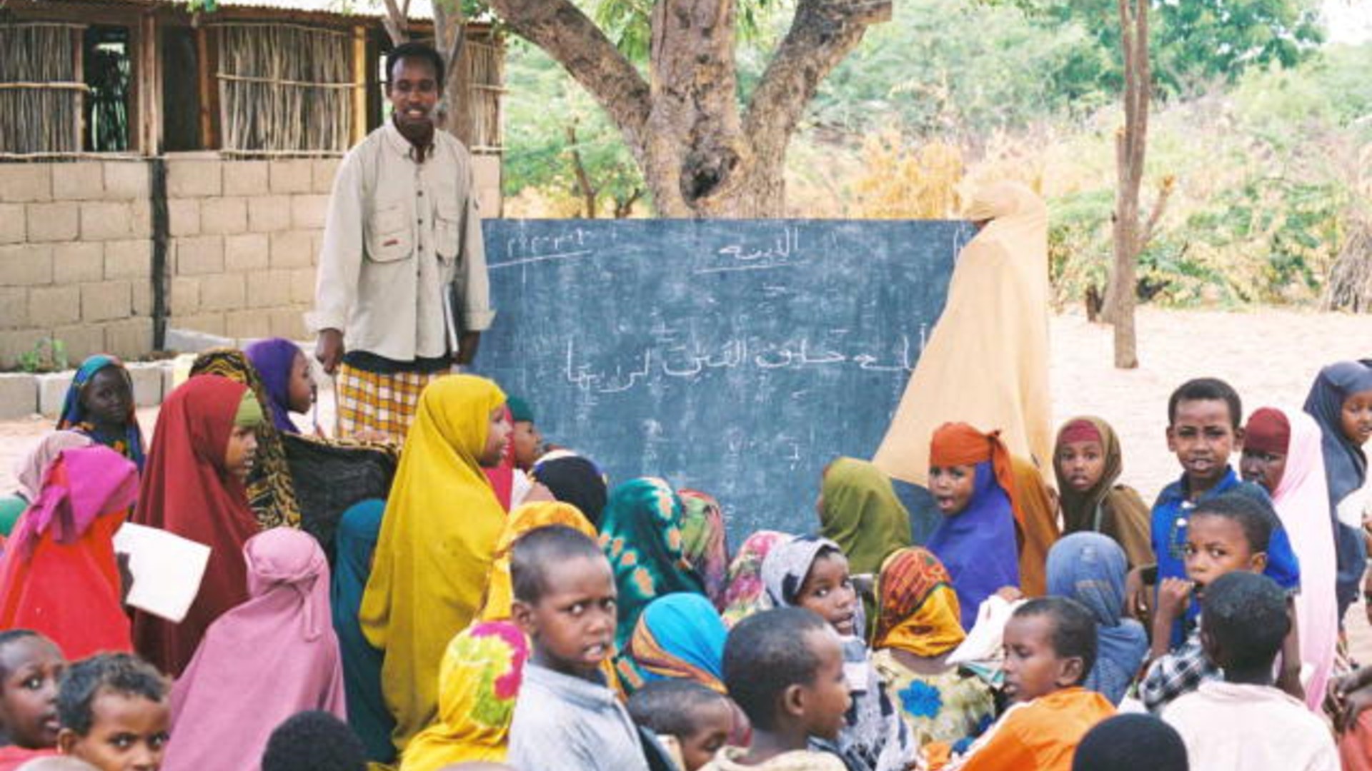 Somali refugee school in the Dadaab refugee camp in Kenya