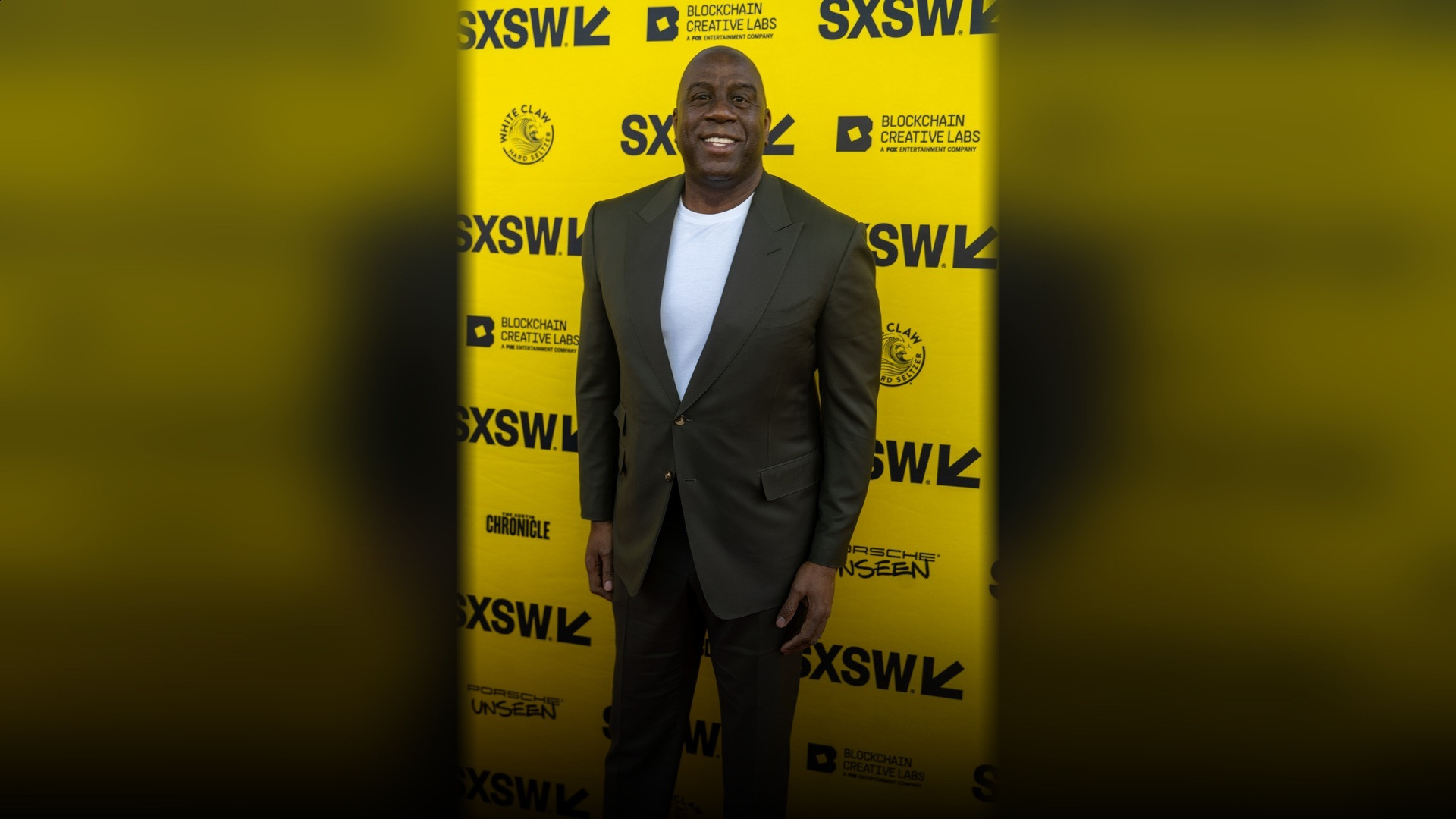 NBA legend and entrepreneur Magic Johnson speaking at SXSW.