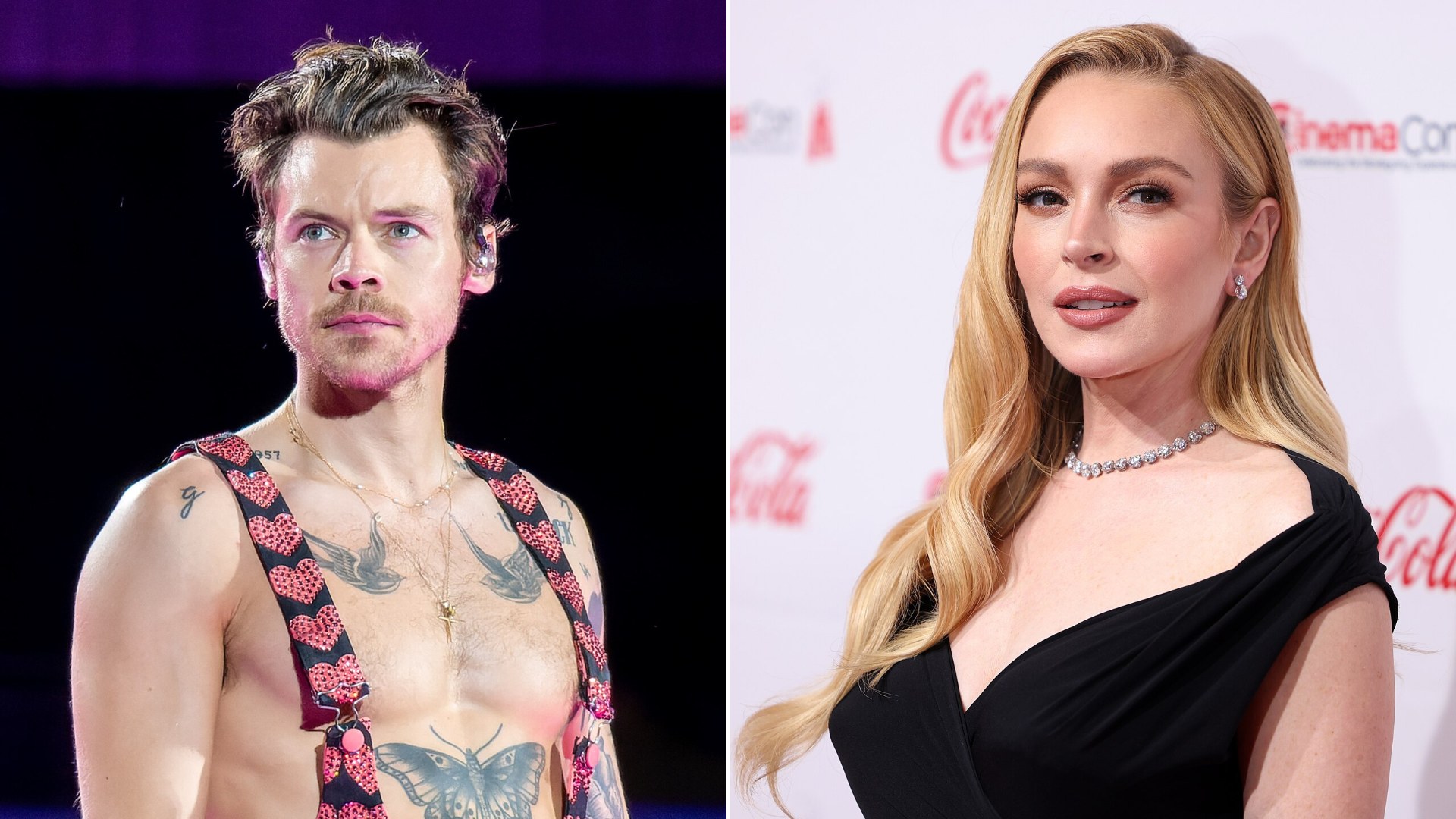 50/50 split of Harry Styles and Lindsay Lohan