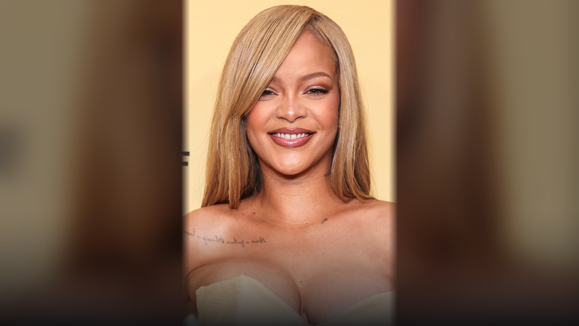 Studio glamour portrait of singer and Fenty Beauty entrepreneur Rihanna.