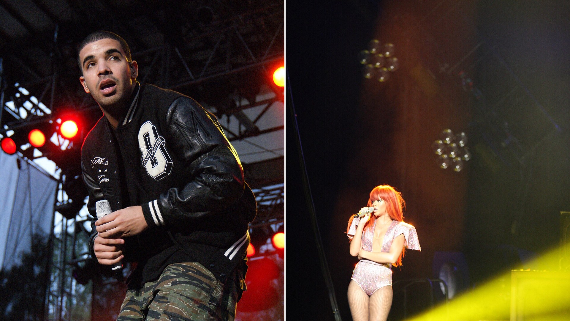 50/50 split of Drake and Rihanna