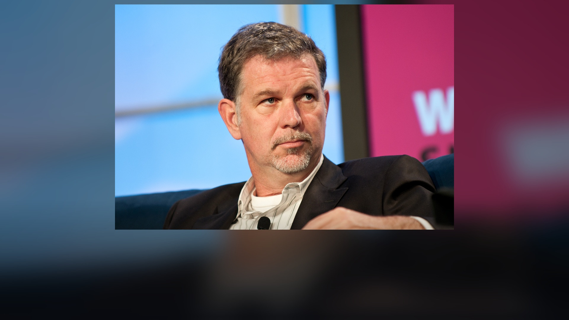 Netflix co-founder Reed Hastings speaking at a tech conference in 2010.