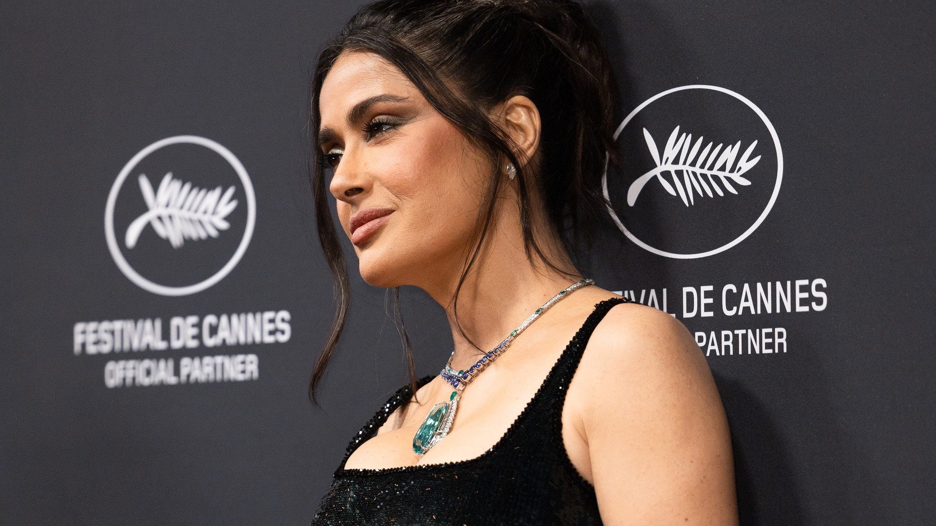 Mexican actress Salma Hayek at the Women In Motion event at Cannes.
