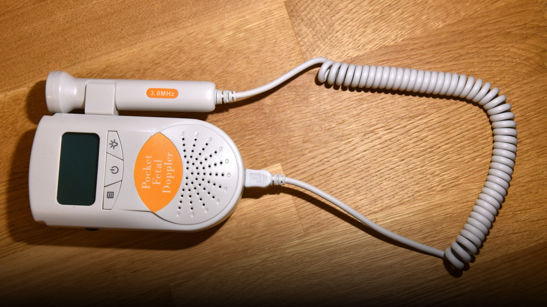 Clinical Doppler ultrasound equipment used for vascular diagnostic imaging.