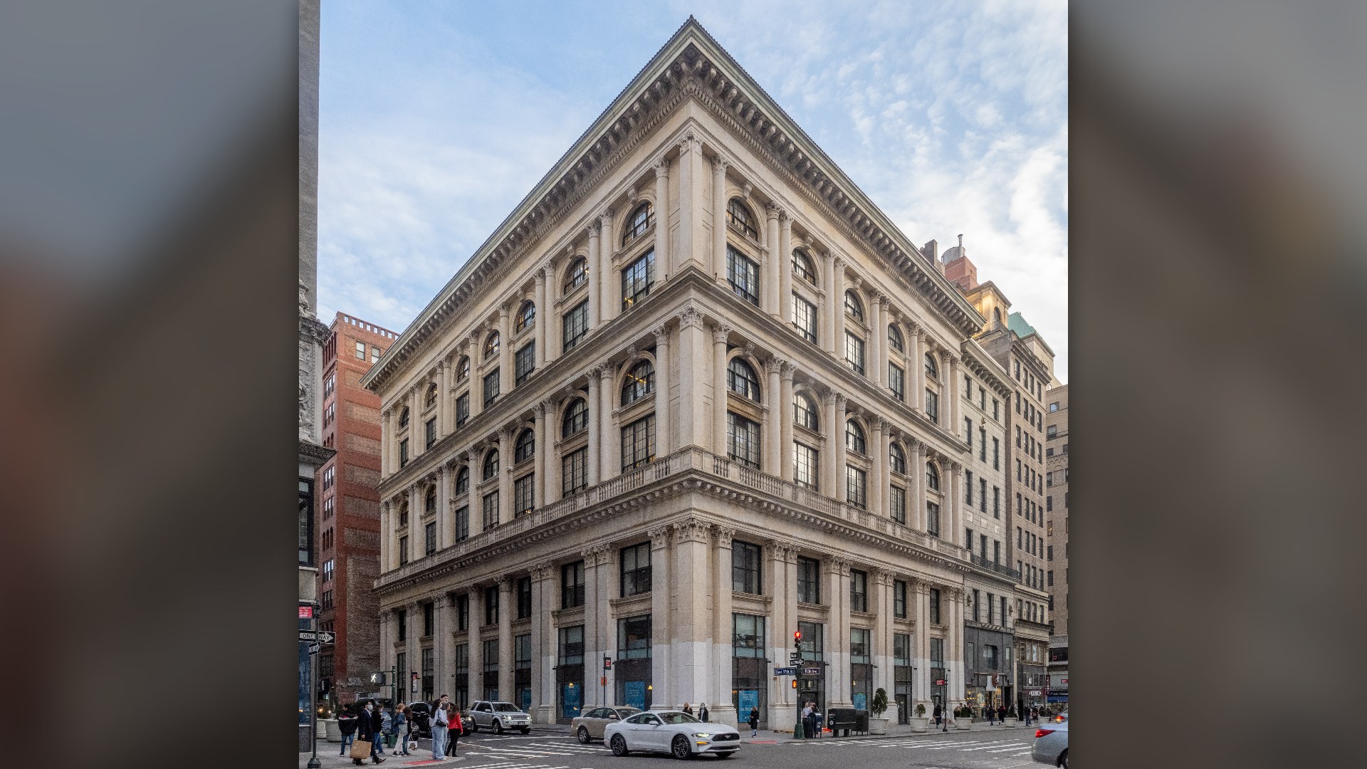Exterior of the Tiffany and Company building on Fifth Avenue in Manhattan, New York City.