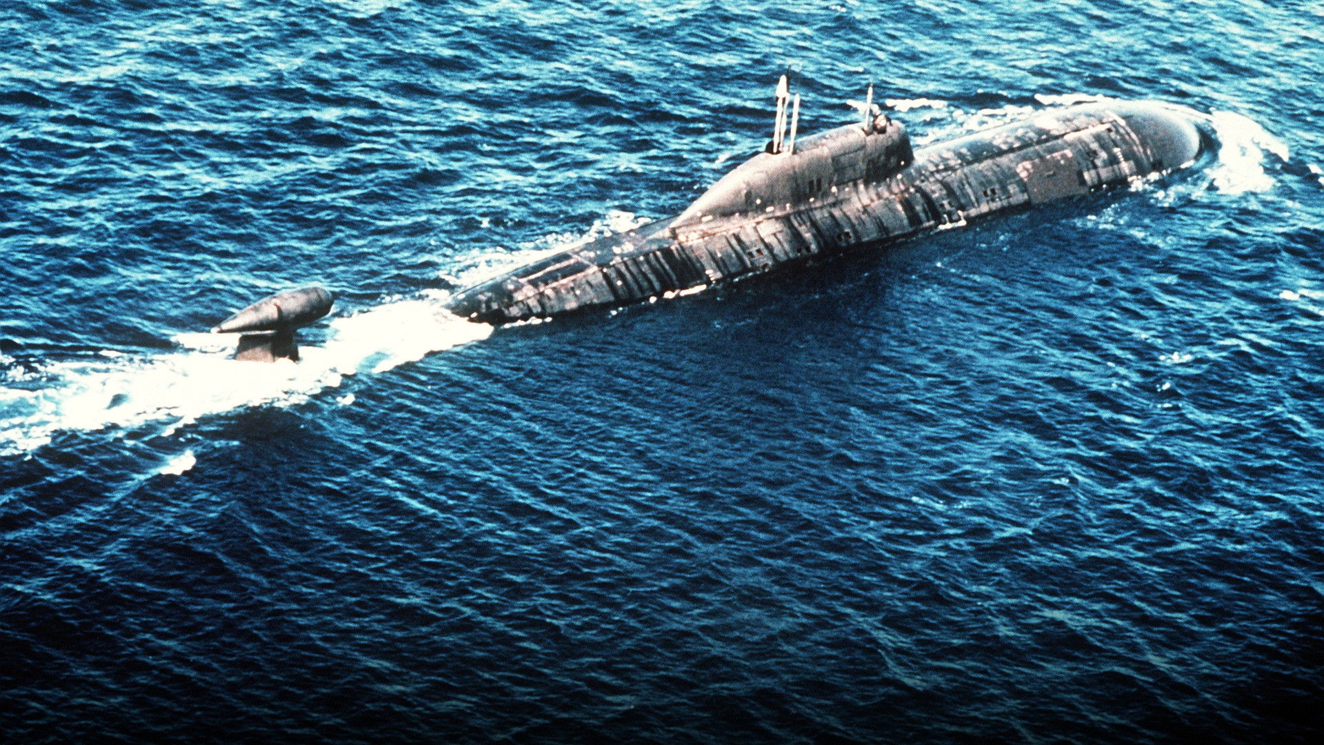 Russian Navy Project 971 Akula-class nuclear attack submarine at sea