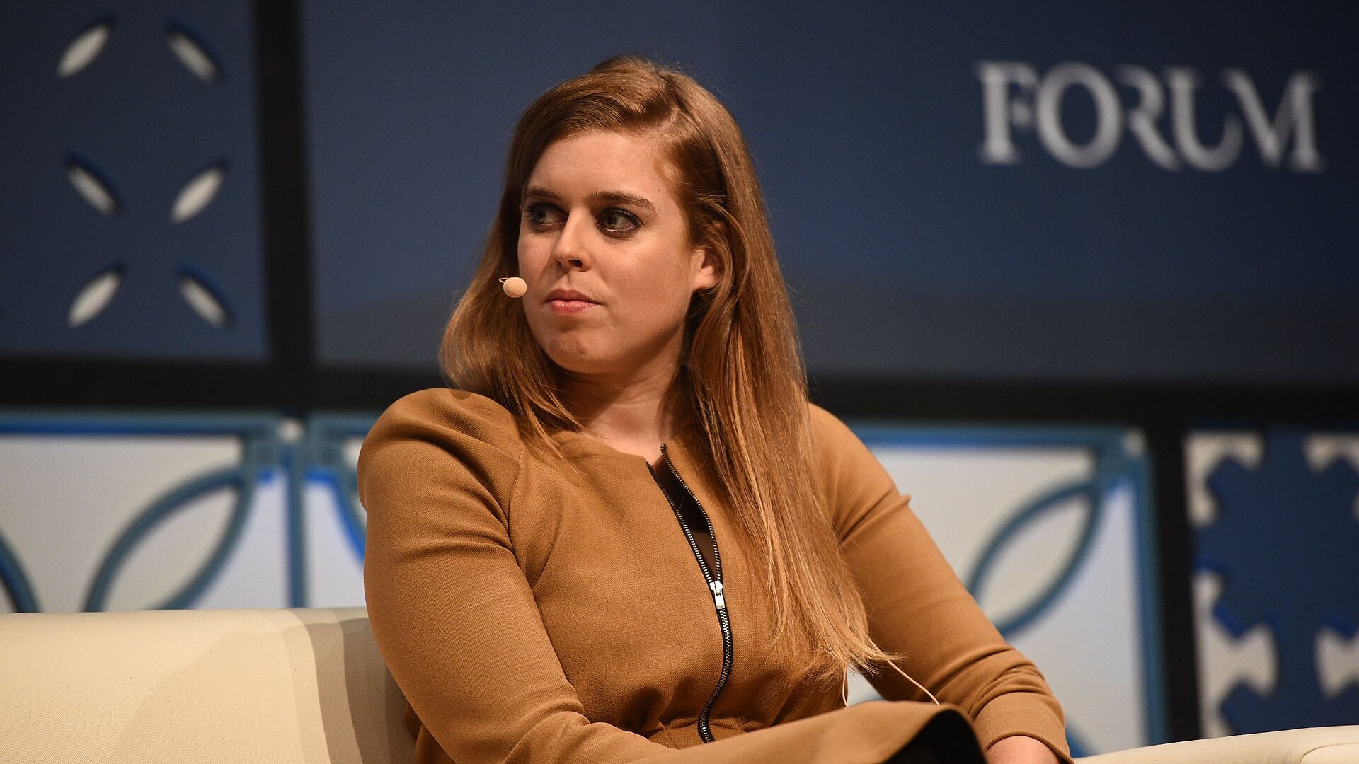 Princess Beatrice speaking at Web Summit 2018