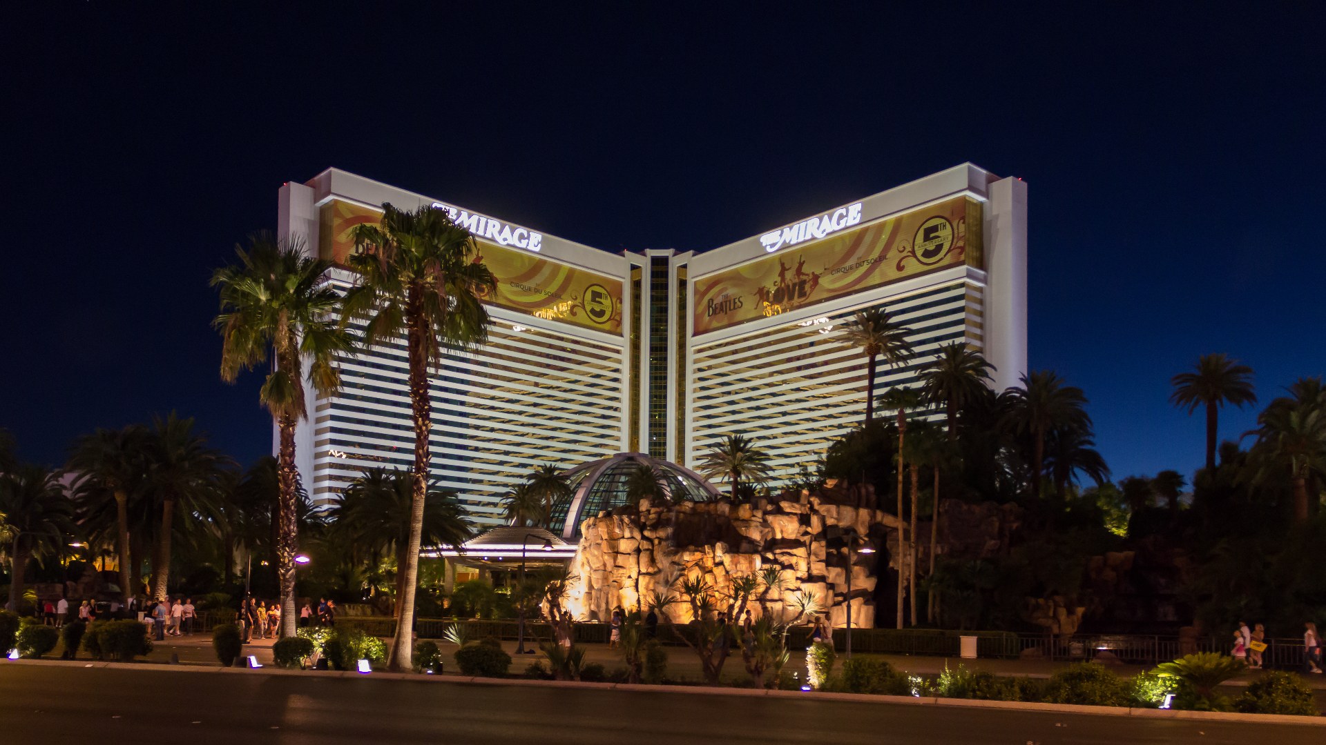 Las Vegas Strip neon lights at night