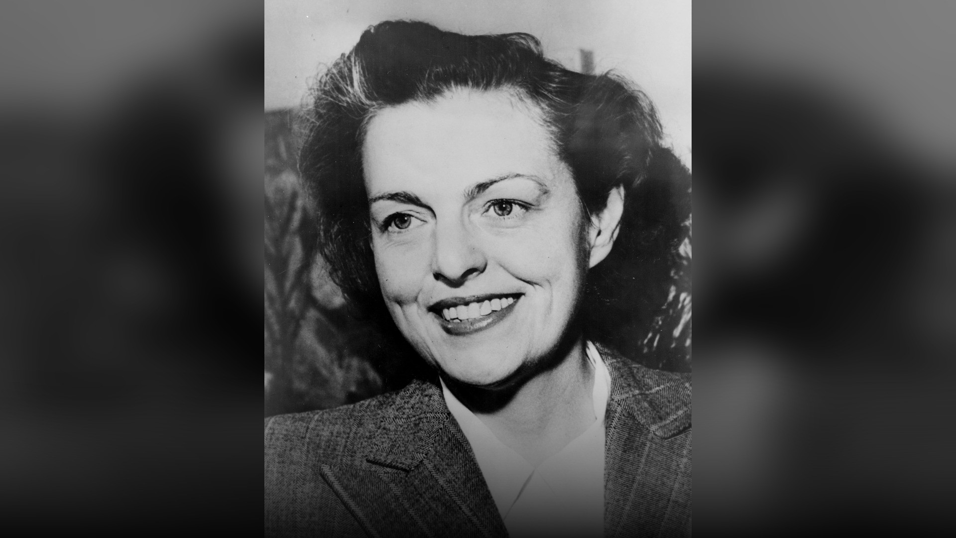 Historical portrait of Helen Gahagan Douglas documenting their transition from cinema to public office.