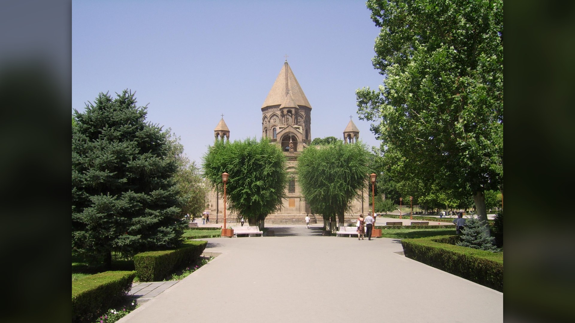 Etchmiadzin Cathedral Armenia stone facade ancient architecture
