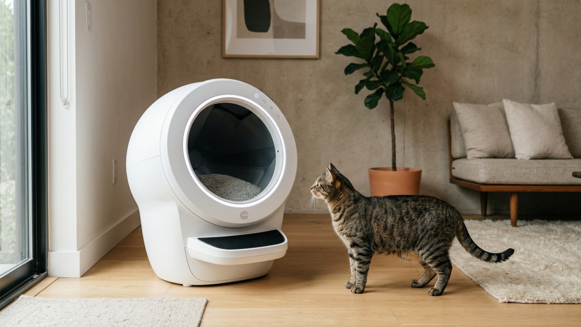 13. Automatic Self-Cleaning Litter Box