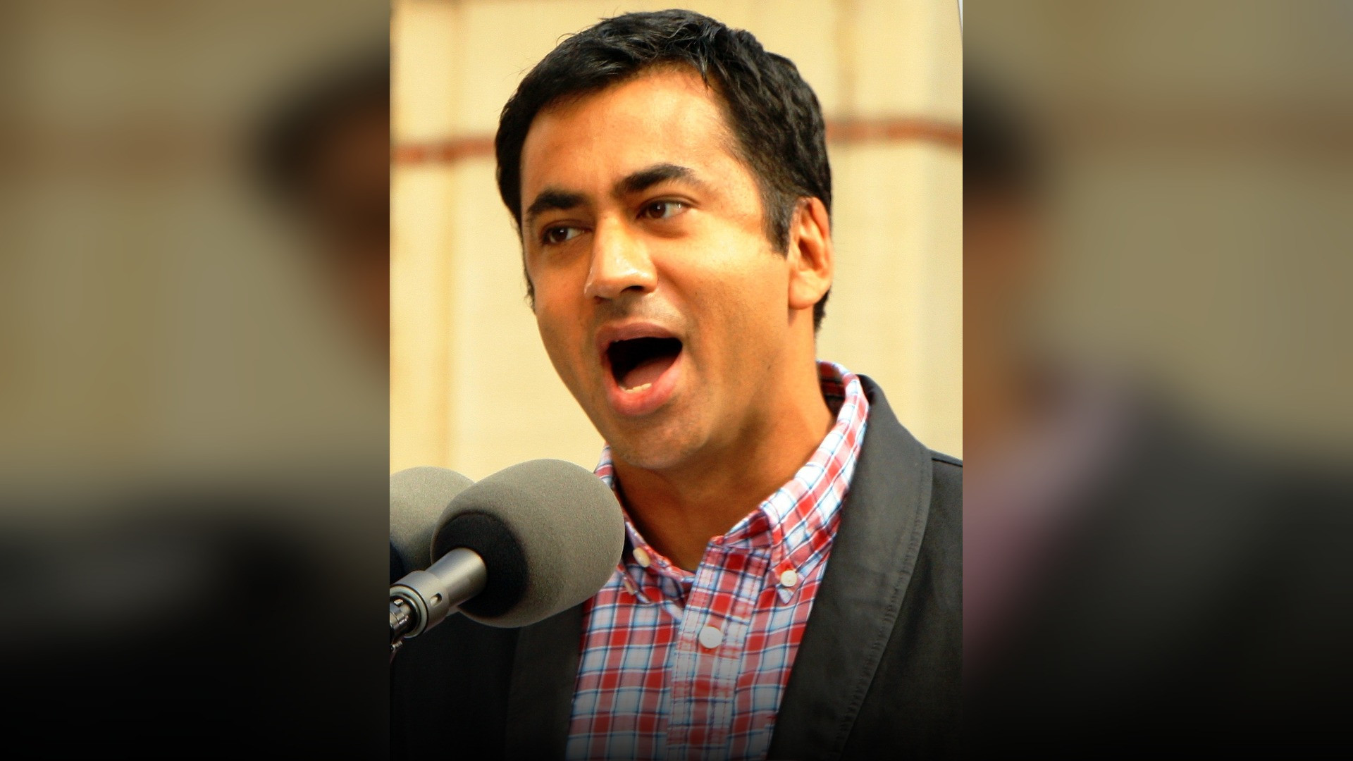 Historical portrait of Kal Penn documenting their transition from cinema to public office.