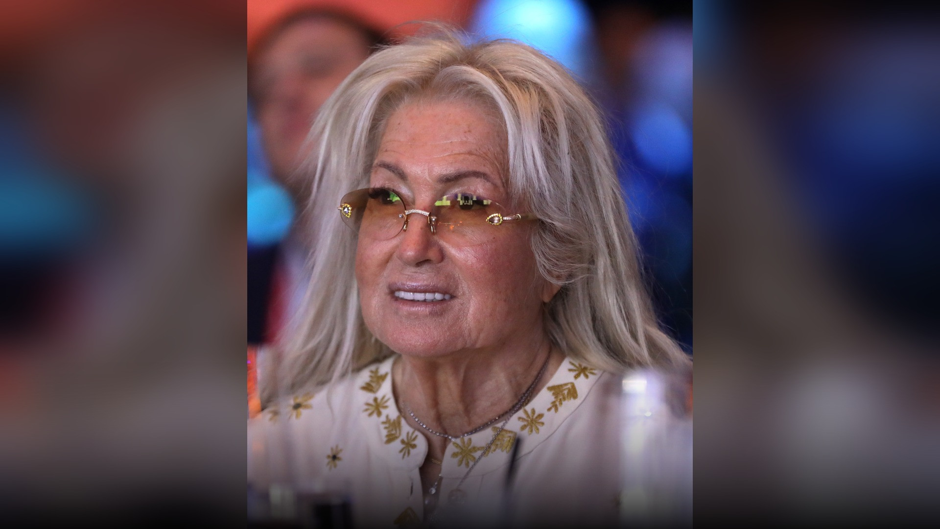 Dr. Miriam Adelson at an international philanthropic award ceremony.