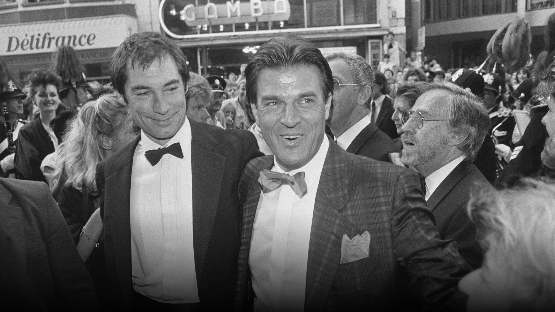 Timothy Dalton at the 1987 European premiere of The Living Daylights.