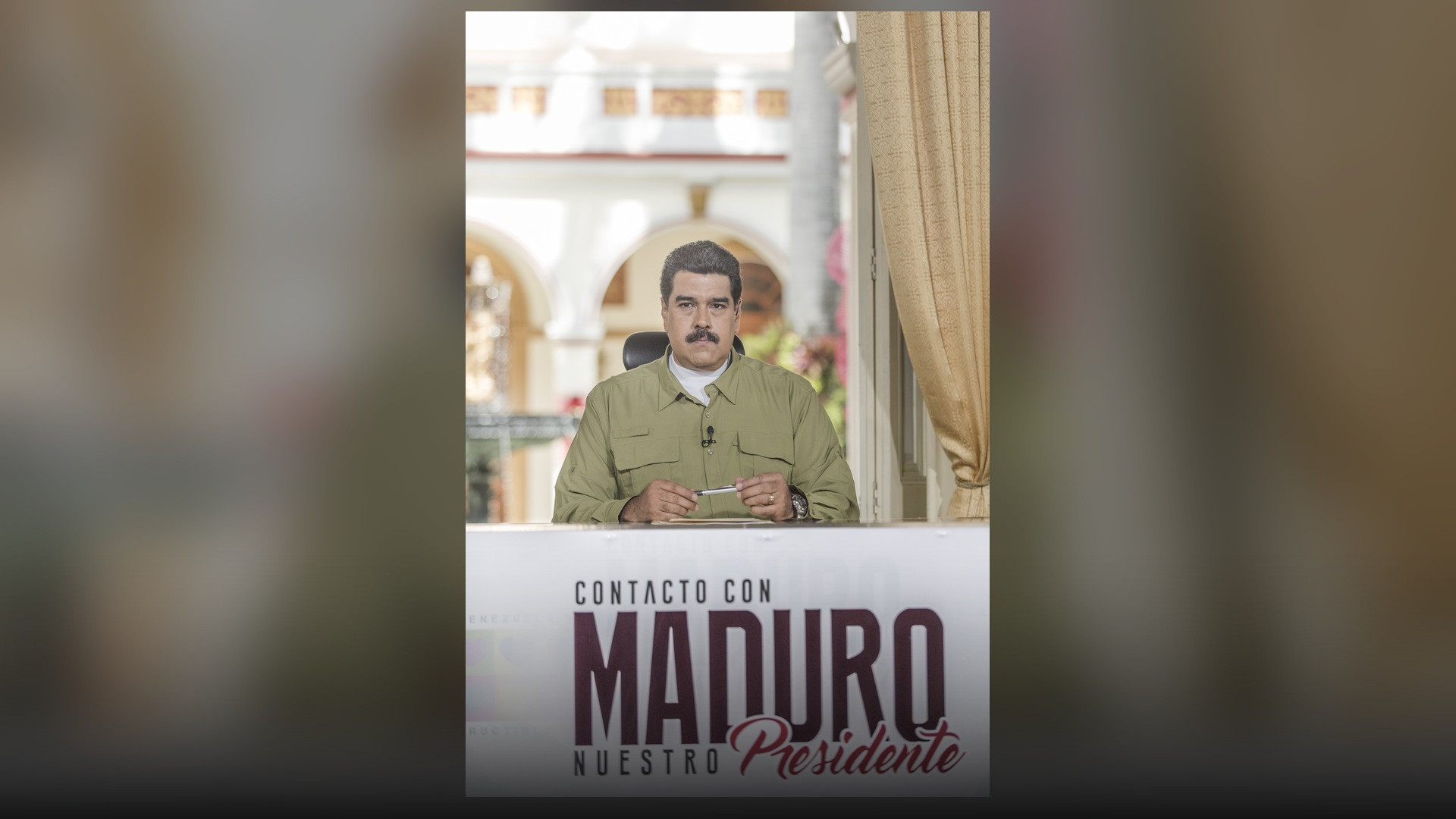 Nicolás Maduro speaking during an official presidential summit with his signature dark mustache.
