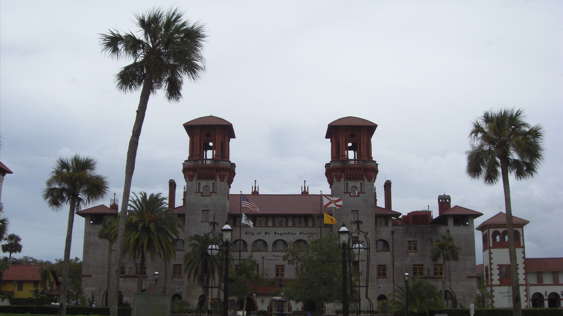 Spanish Renaissance revival towers of the Lightner Museum in St. Augustine, Florida