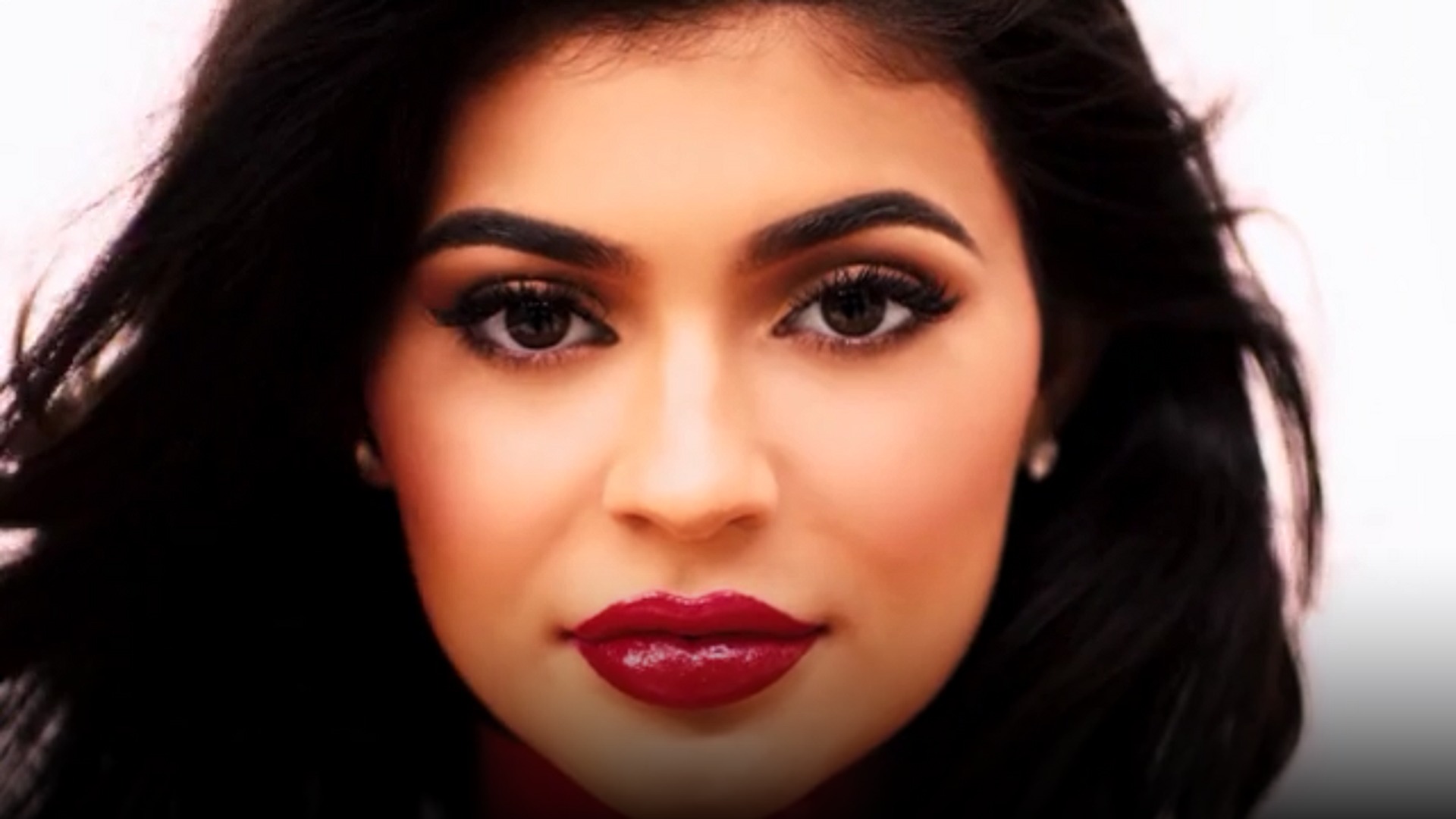 Kylie Jenner posing for a close-up portrait