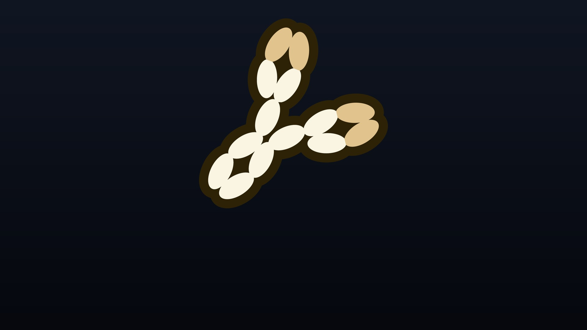 Detailed 3D molecular model of a Y-shaped human immunoglobulin antibody structure.